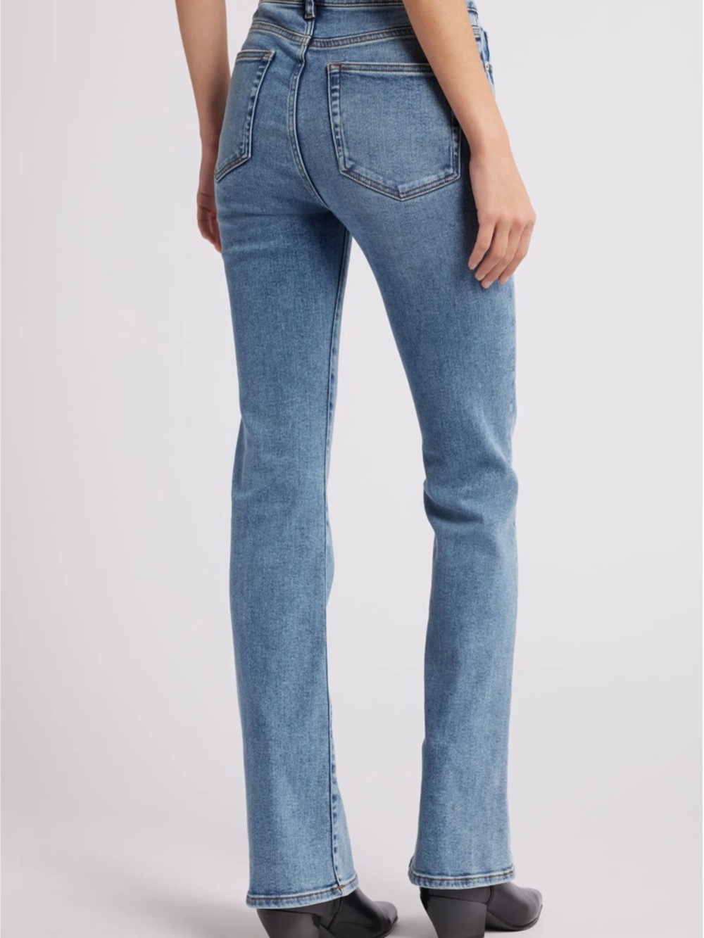 Frame denim Le Mini Boot Jean 29 Kick out Bootcut Designer High Rise Blue Pants